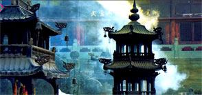 Ein Blickpunkt in Wudang-Tempel